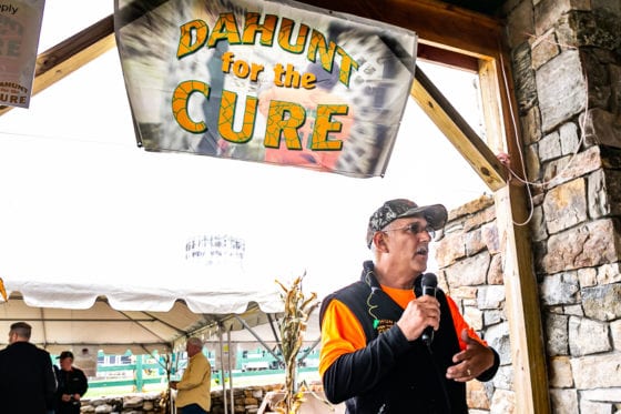 Speaker at "Dahunt for the Cure" event